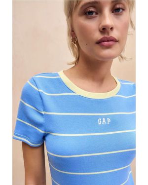 Gap Striped Rib T-shirt - Blue