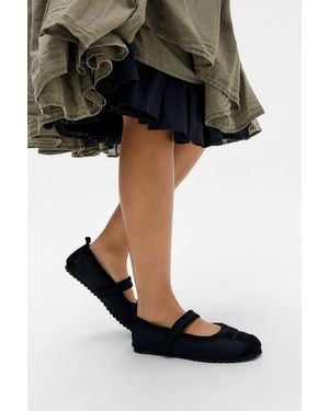 Urban Outfitters Uo Black Sporty Ballerina Shoes