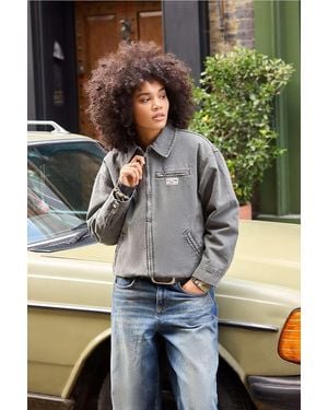 BDG Luca Wadded Canvas Workwear Jacket - Grey