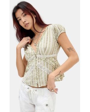 Kimchi Blue Robyn Ruffle Blouse - White