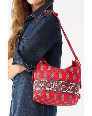 Vera Bradley Quilted Cotton Astoria Shoulder Bag - Blue