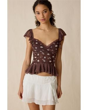 Kimchi Blue Night Bloom Blouse - Natural