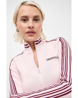 iets frans... Whisper Pink Trip Track Top