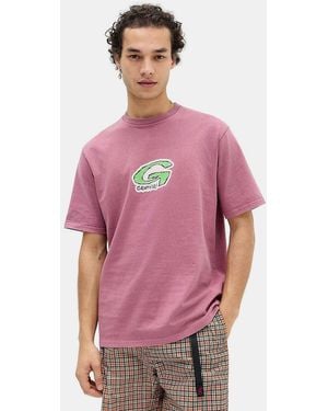 Gramicci Red Pigment G-scribble T-shirt - Pink