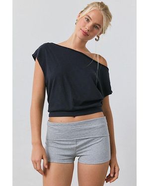 Out From Under Bec Foldover Micro Short - Gray