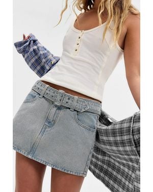 Levi's Belted Mini Skirt - Grey