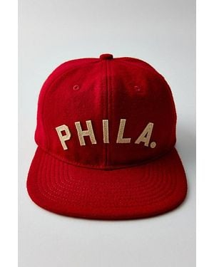 Mitchell & Ness Mlb Golden Era Melton Hat - Red