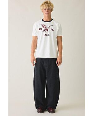 BDG Stripe Pattern Cocoon Fit Jeans - White