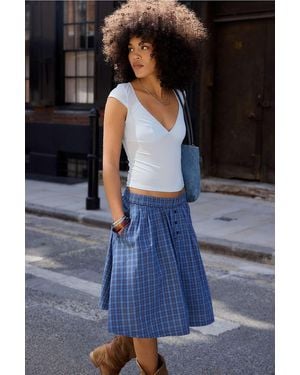 Out From Under Je T'aime Cap Sleeve Top - Blue