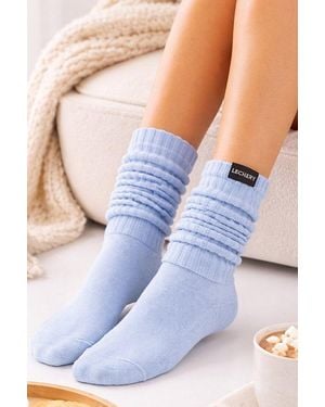 LECHERY Lechery Scrunch Sock - Blue