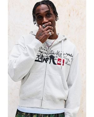 Quiksilver Quiksilver Uo Exclusive Zip-through Hoodie - White