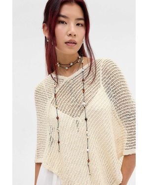 Silence + Noise Silence + Noise Tonal Beaded Wrap Choker - Natural