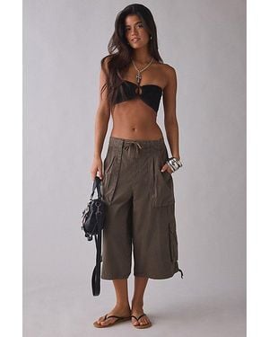 BDG San Diego Cropped Baggy Cargo Pant - Brown