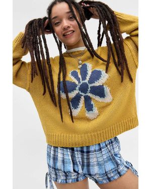 BDG Flower Pattern Jumper - Blue