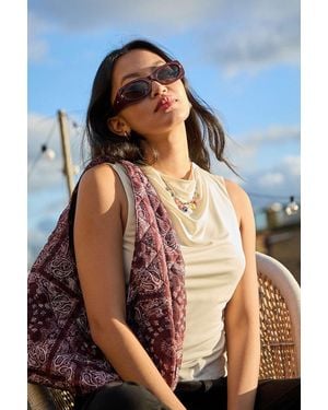 Urban Outfitters Uo Matilda Clean Sunglasses - White