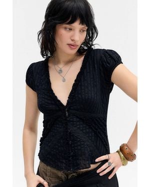 Kimchi Blue Robyn Ruffle Blouse - Black