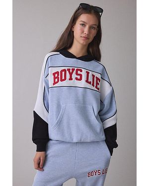Boys Lie Racer Good Sport Thermal Hoodie Sweatshirt - Gray