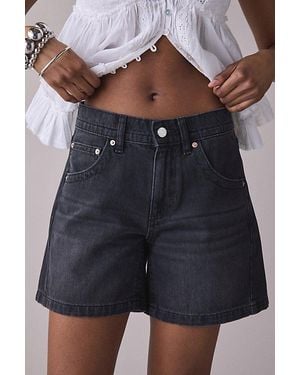 BDG Indie Mid-Rise Denim Shorts - Blue