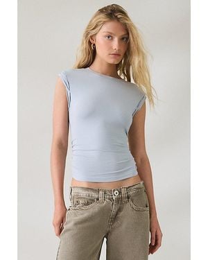 AllSaints West Ruched Side Tank Top - White