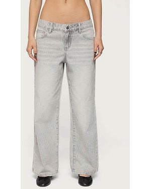 Edikted Petite Magda Low Rise Acid Wash Jeans - Multicolor