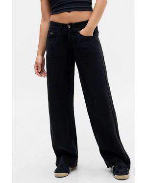 BDG Black Kayla Linen Trousers