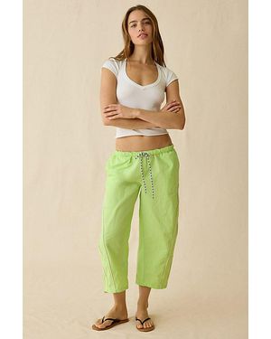 BDG Fast Track Low-Rise Cropped Nylon Pants - Green