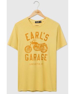 Junk Food Earl's Garage Tee - Yellow