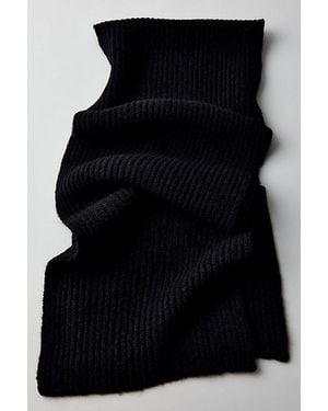 Urban Outfitters Ribbed Knit Scarf - Black