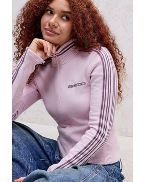 iets frans... Pink Trip Track Top - Purple