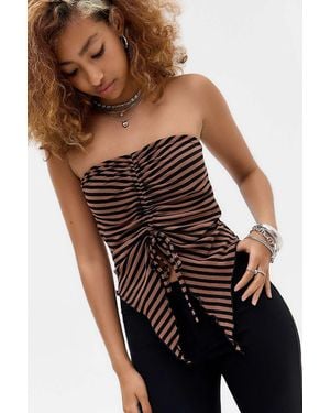 Silence + Noise Silence + Noise Ria Stripe Bandeau Top - Black
