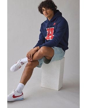 Fanatics Arizona Wildcats Team Logo Graphic Nike Legacy Club Fleece Hoodie Sweatshirt - Blue