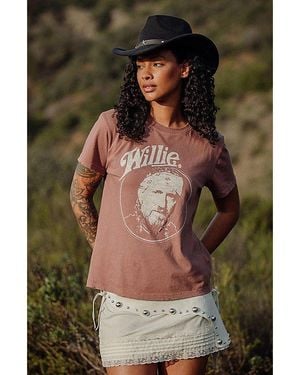 Junk Food Willie Nelson And The Family Tee - Green