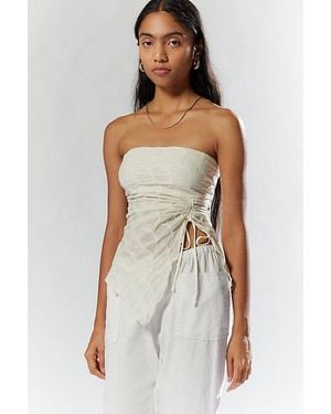 Silence + Noise Remy Textured Tube Top - White