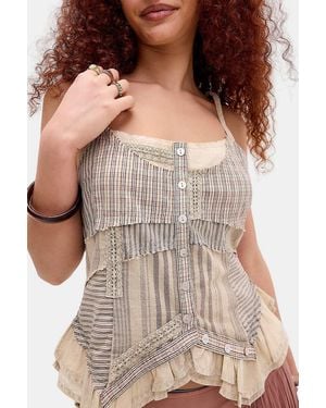 BDG Dana Deconstructed Cami S At Urban Outfitters - Brown