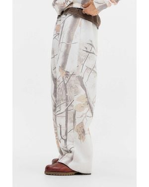 BDG White Zax Leaf Camo Joggers