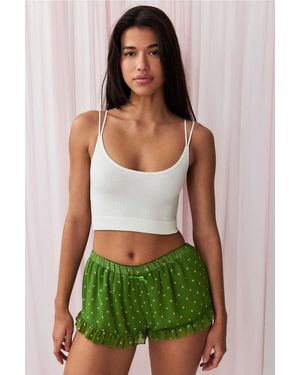 Out From Under Nahtloses stretch-camisole "markie" aus rippstrick - Grün