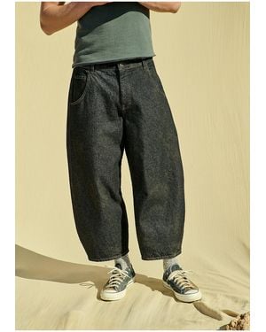 BDG Rinse Black Crop Cacoon Jeans - Green