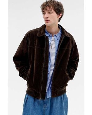 BDG Chocolate Eric Faux Suede Jacket - Black