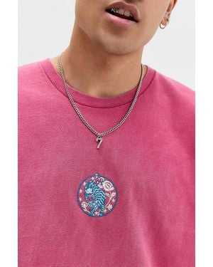 Urban Outfitters Uo Red Tiger Relaxed T-shirt - Pink