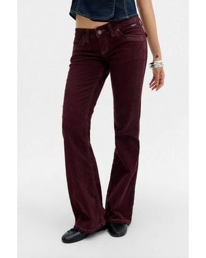 BDG Miko Low Rise Corduroy Skinny Bootcut Jeans - Red