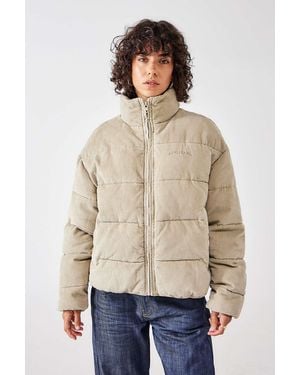 BDG Corduroy Puffer Jacket - Natural