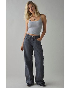 BDG Kayla Printed Low-Rise Jean - Grey