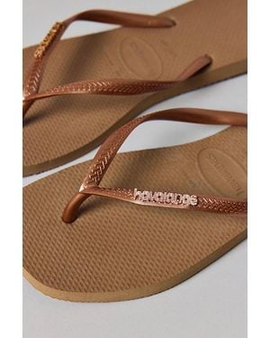 Havaianas Slim Square Flip Flip Sandal - Brown