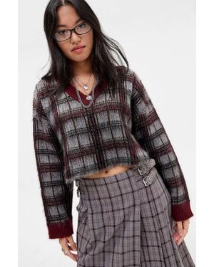 The Ragged Priest Heirloom Check Jumper Xs At Urban Outfitters - Multicolour