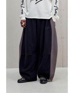 iets frans... Black & Grey Sid Panel Joggers - Blue