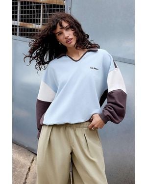 iets frans... Open Neck Sweatshirt - Blue