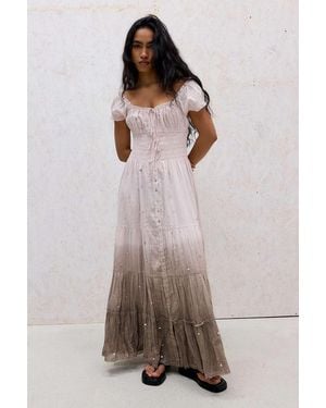 Kimchi Blue Samira Ombre Button Maxi Dress - Pink
