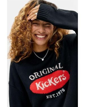 Kickers Oval Logo Knit Jumper - Black