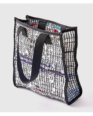 ANYBAG Recycled Mini Woven Tote Bag - Black