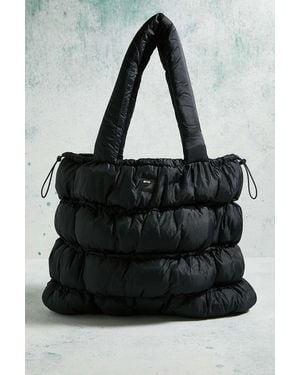 iets frans... Puffer Ruched Tote Bag - Black